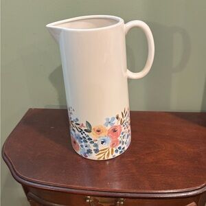 Floral Ceramic Pitcher